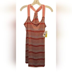 Coral Stripe Cute League Dress